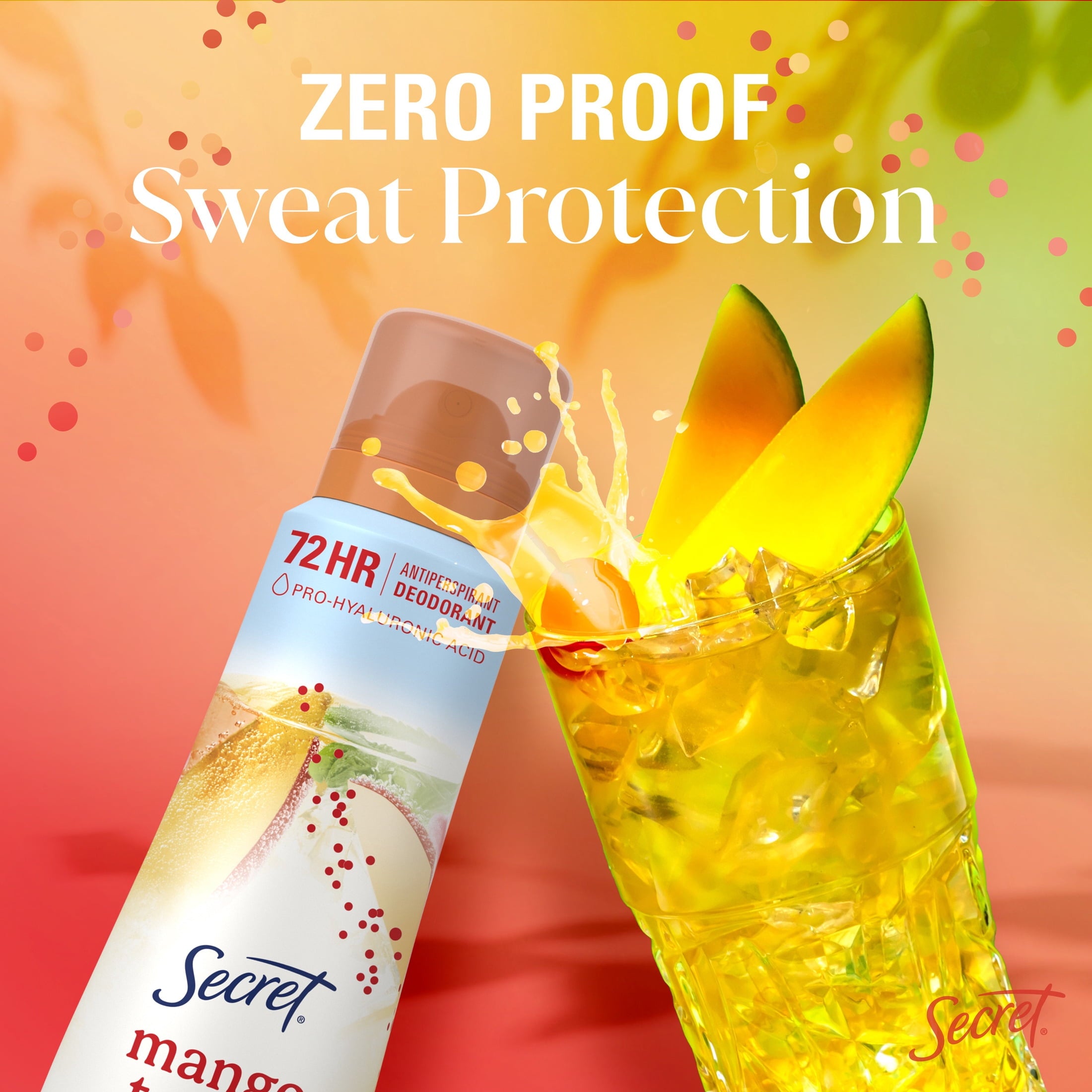 Dry Spray Antiperspirant Deodorant for Women, Mango Tango, 4.1 oz