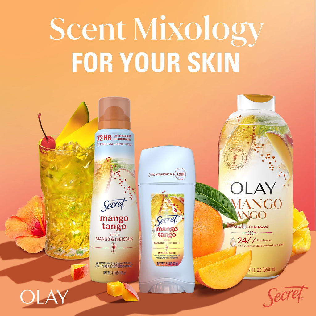Dry Spray Antiperspirant Deodorant for Women, Mango Tango, 4.1 oz
