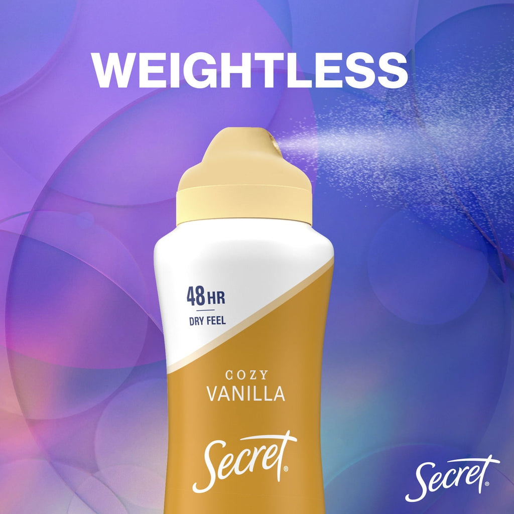 Dry Spray Antiperspirant Deodorant, Vanilla and Argan Oil, 4.1oz.