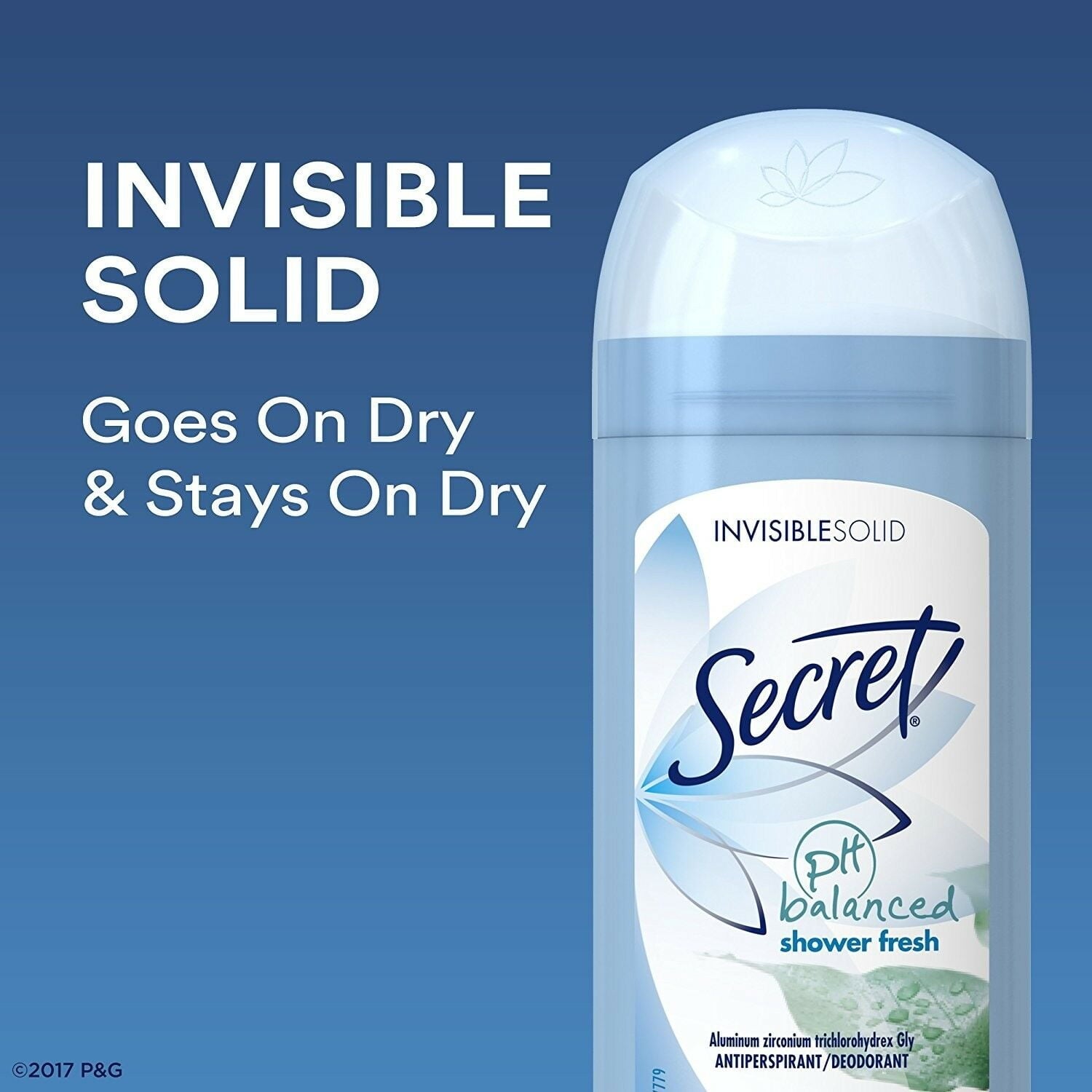 Anti-Perspirant Deodorant Clear Gel, Classic Cocoa Butter Scent 2.6 oz (Pack of 6)
