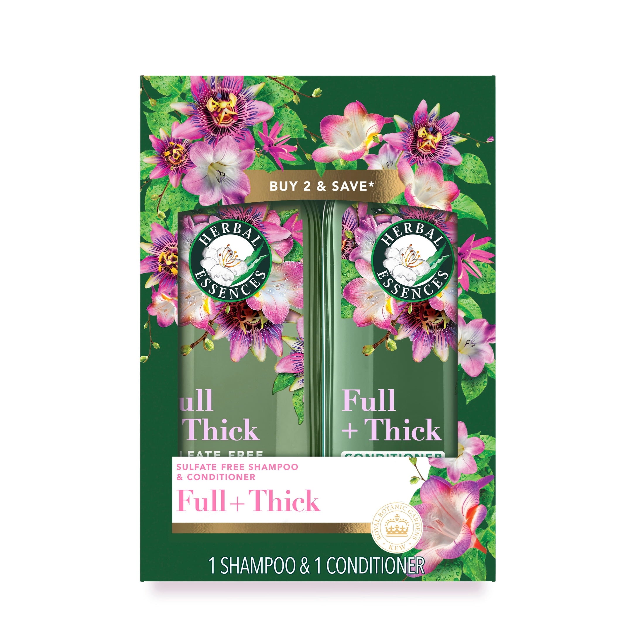 Full + Thick Passionflower Shampoo and Conditioner Dual Pack, 13.5 fl oz Each