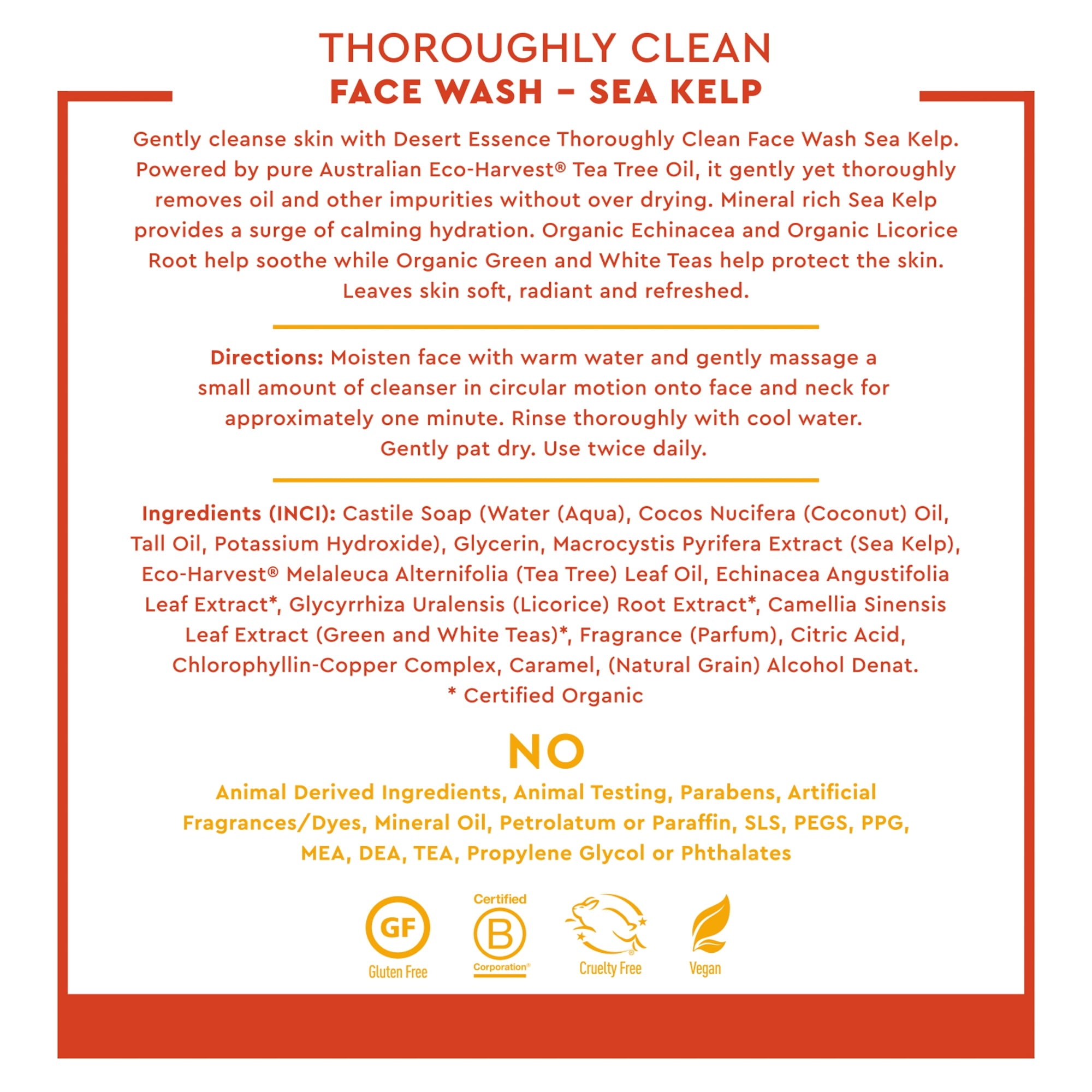 Thoroughly Clean Face Wash, Sea Kelp, 8.5 fl oz (250 ml)
