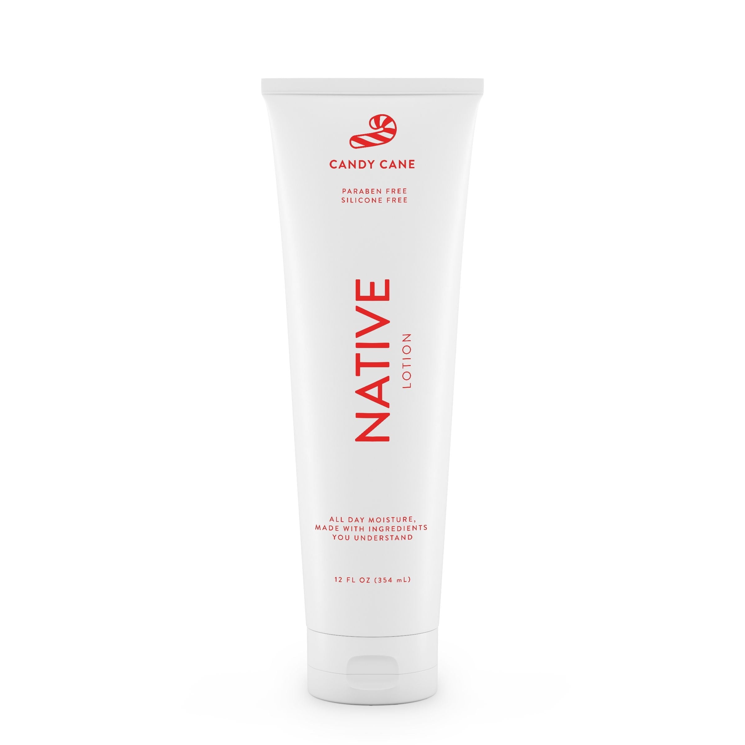 Limited Edition Hand &amp; Body Lotion, Candy Cane, Silicone Free, Paraben Free, 12 fl oz