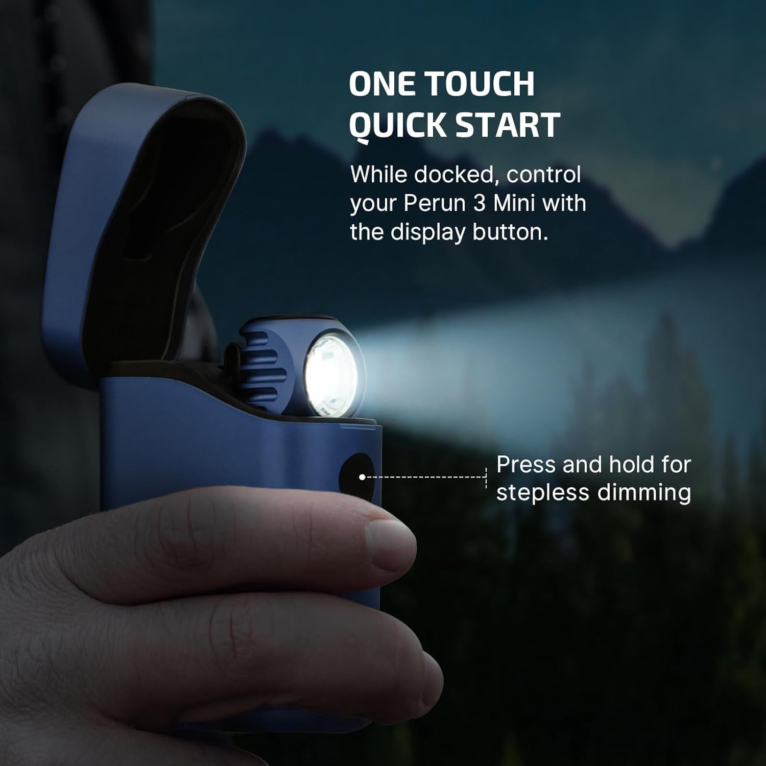 OLIGHT Perun 3 Mini Headlamp &amp; Flashlight with Red and White Light（Black）