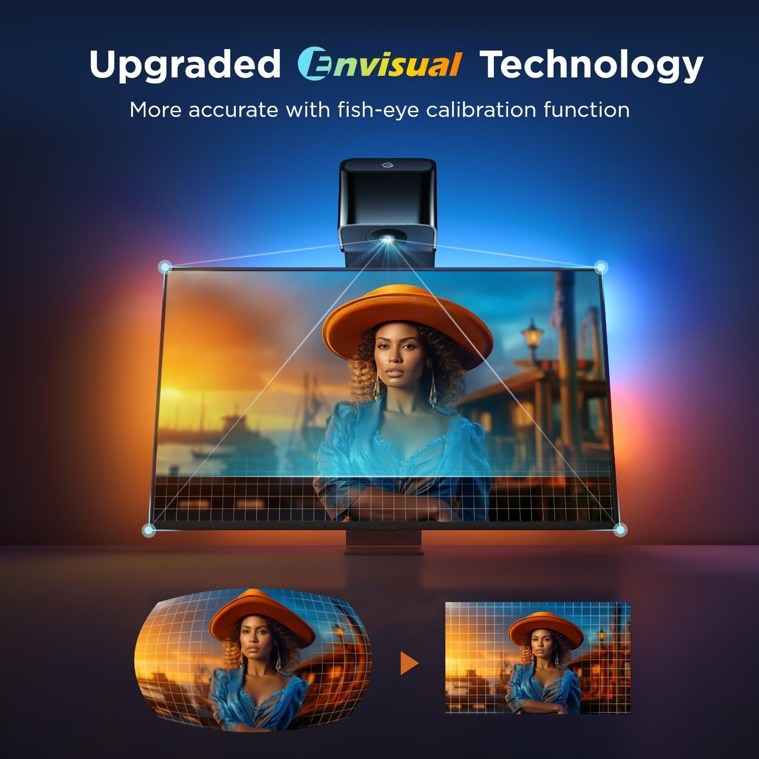 TV Backlight 3 Lite for 75-85 inch TVs, Extra Warm White Light Providing Better Theater Experience, Smart Control Indoor TV Light