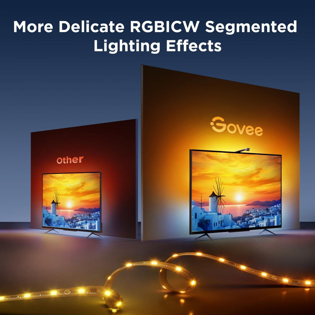 TV Backlight 3 Lite for 75-85 inch TVs, Extra Warm White Light Providing Better Theater Experience, Smart Control Indoor TV Light