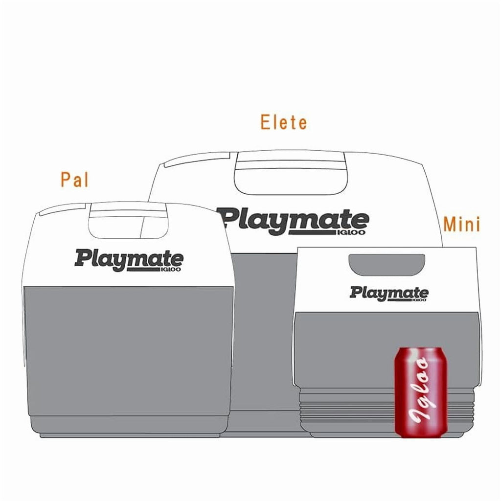 Playmate Mini Cooler - 6.6 L Capacity - Blue/White