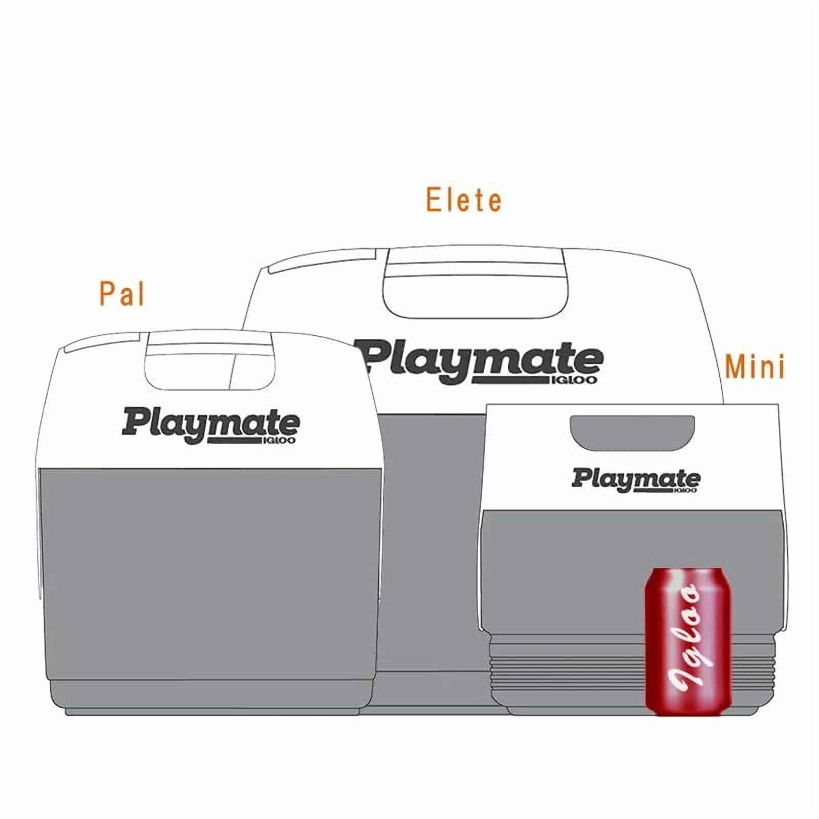 Playmate Mini Cooler - 6.6 L Capacity - Blue/White