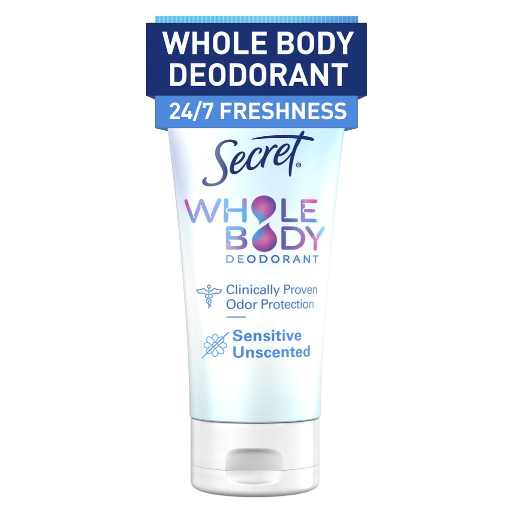 Women's Whole Body Aluminum Free Deodorant Clear Cream Unscented 3.0oz