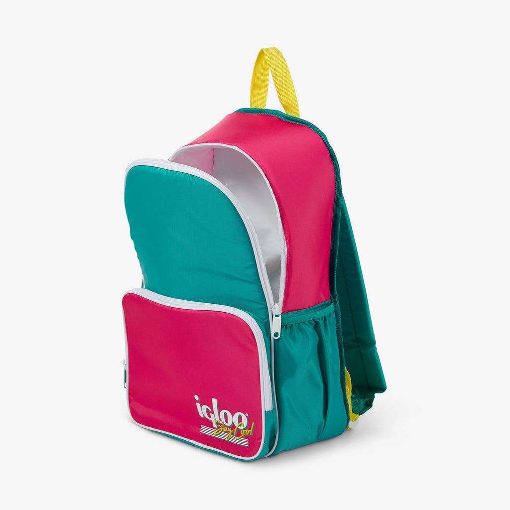 Igloo 20 can Retro Backpack Water Cooler, Pink and Jade Green