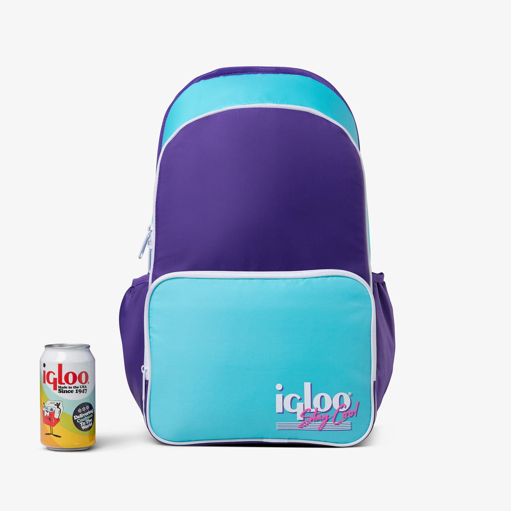 Igloo 20 can Retro Backpack Water Cooler, Pink and Jade Green