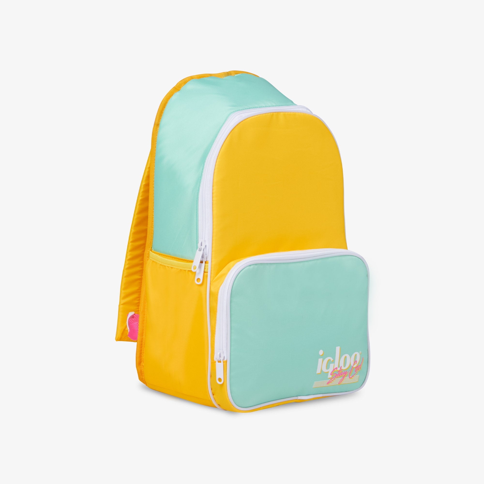 Igloo 20 can Retro Backpack Water Cooler, Pink and Jade Green