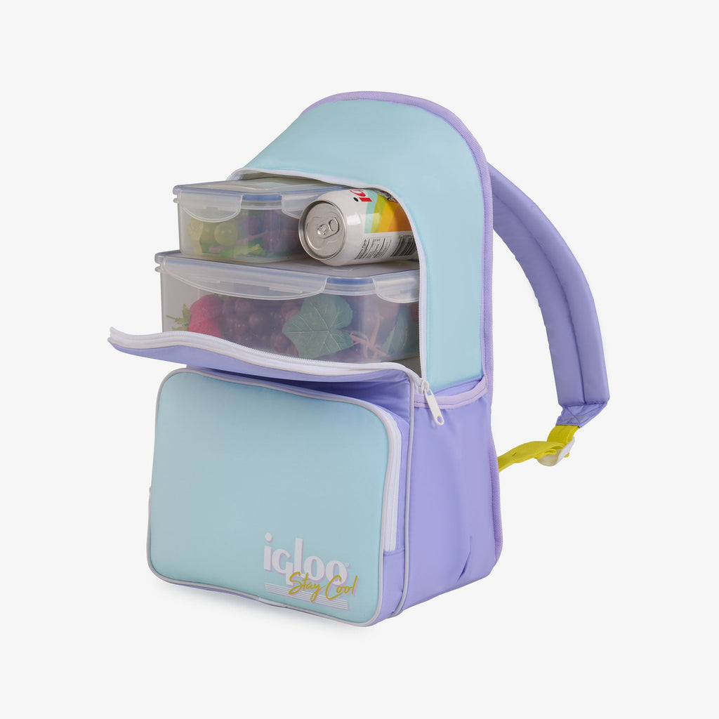Igloo 20 can Retro Backpack Water Cooler, Pink and Jade Green