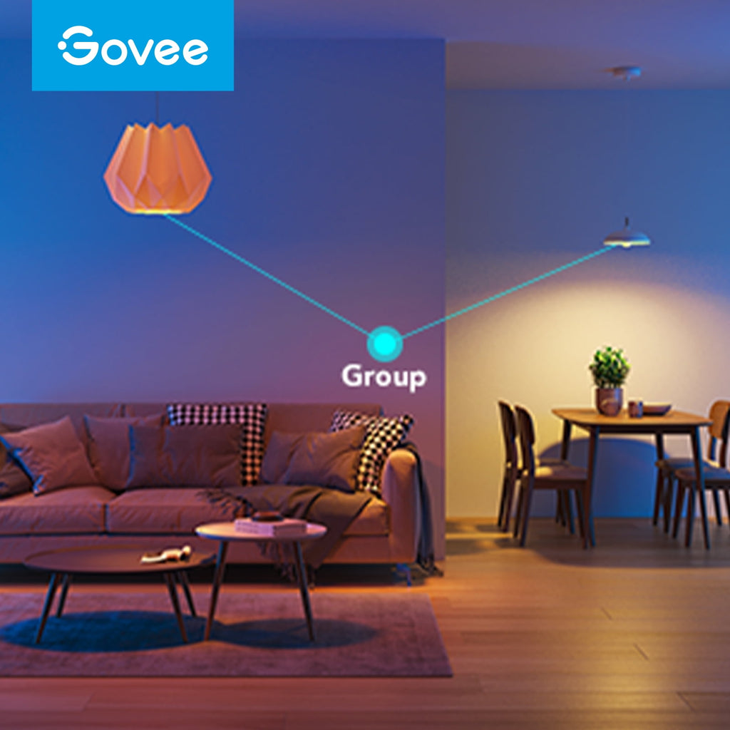 A19 Wi-Fi 1200LM RGBWW LED Smart Light Bulb, Wi-Fi &amp; Bluetooth Light Bulbs, Dimmable, Color Changing, 85W Equivalent Bulbs,4 packs