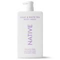Body Wash, Lilac &amp; White Tea, Sulfate Free, Naturally Derived Ingredients, 24hr Freshness, for Women &amp; Men, 36 fl oz