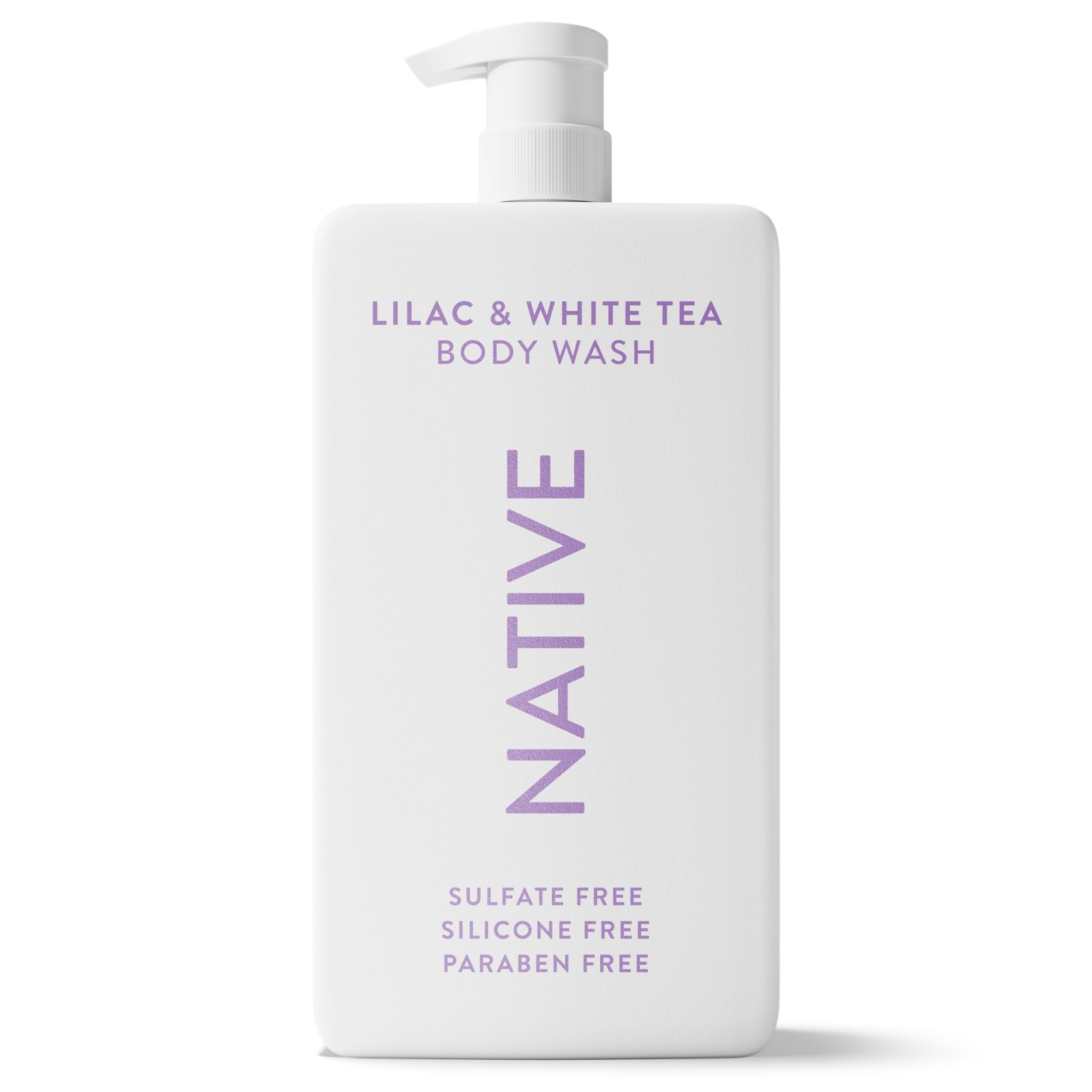 Body Wash, Lilac &amp; White Tea, Sulfate Free, Naturally Derived Ingredients, 24hr Freshness, for Women &amp; Men, 36 fl oz