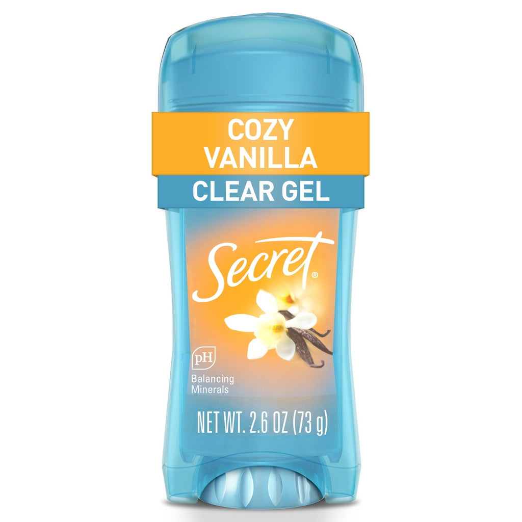 Fresh Clear Gel Antiperspirant Deodorant for Women, Cozy Vanilla Scent, 2.6 oz
