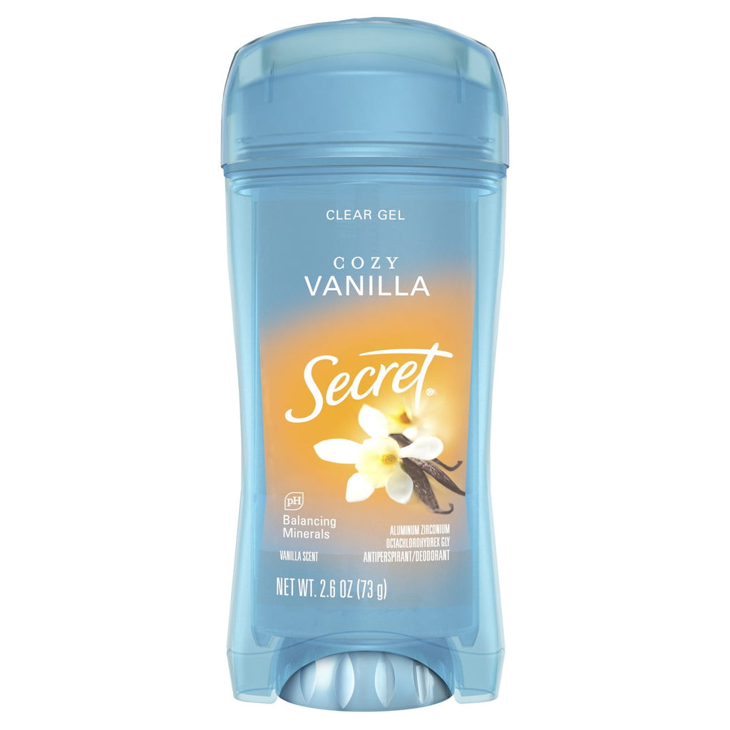 Fresh Clear Gel Antiperspirant Deodorant for Women, Cozy Vanilla Scent, 2.6 oz