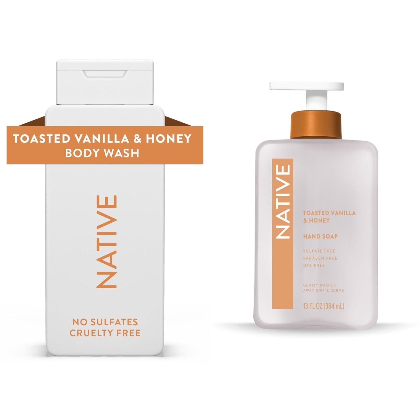 Toasted Vanilla &amp; Honey Liquid Body Wash and Hand Soap