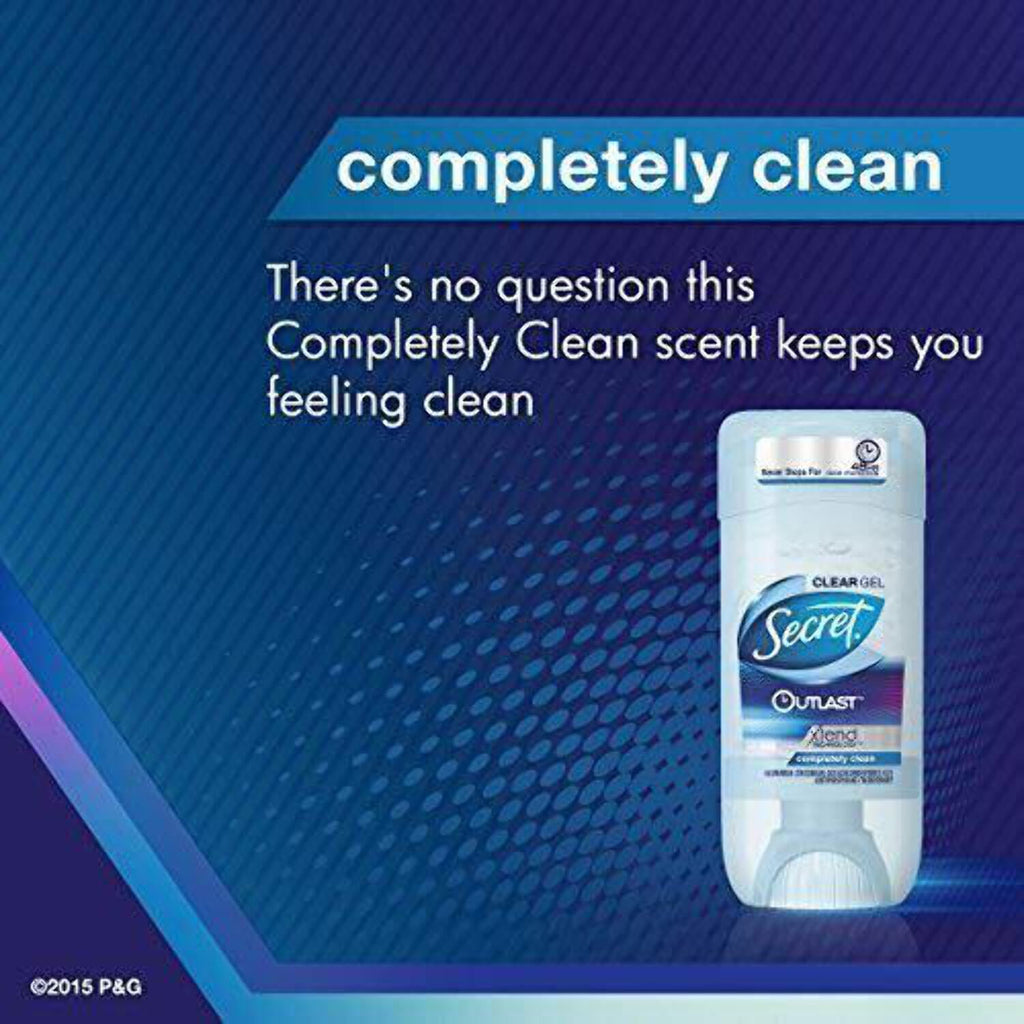 Outlast Clear Gel Antiperspirant Deodorant for Women, Completely Clean, 2.6 oz