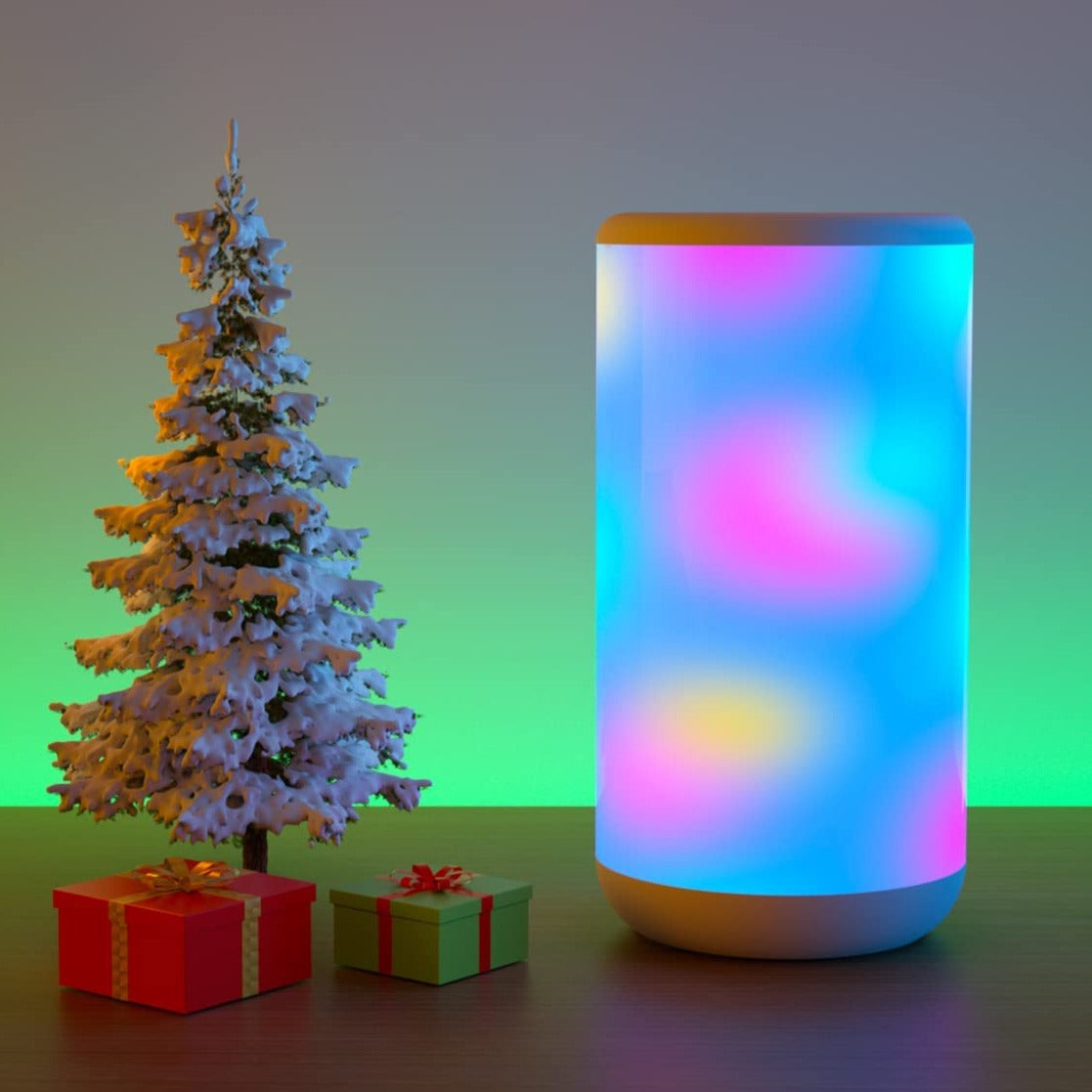 Aura LED Desk Lamp - RGBIC Color Changing, Dimmable, Indoor, Modern Style