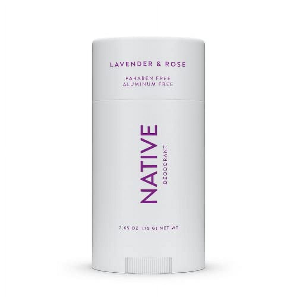 Deodorant | Natural Deodorant for Women and Men, Aluminum Free with Baking Soda, Probiotics, Coconut Oil and Shea Butter | Lavender &amp; Rose