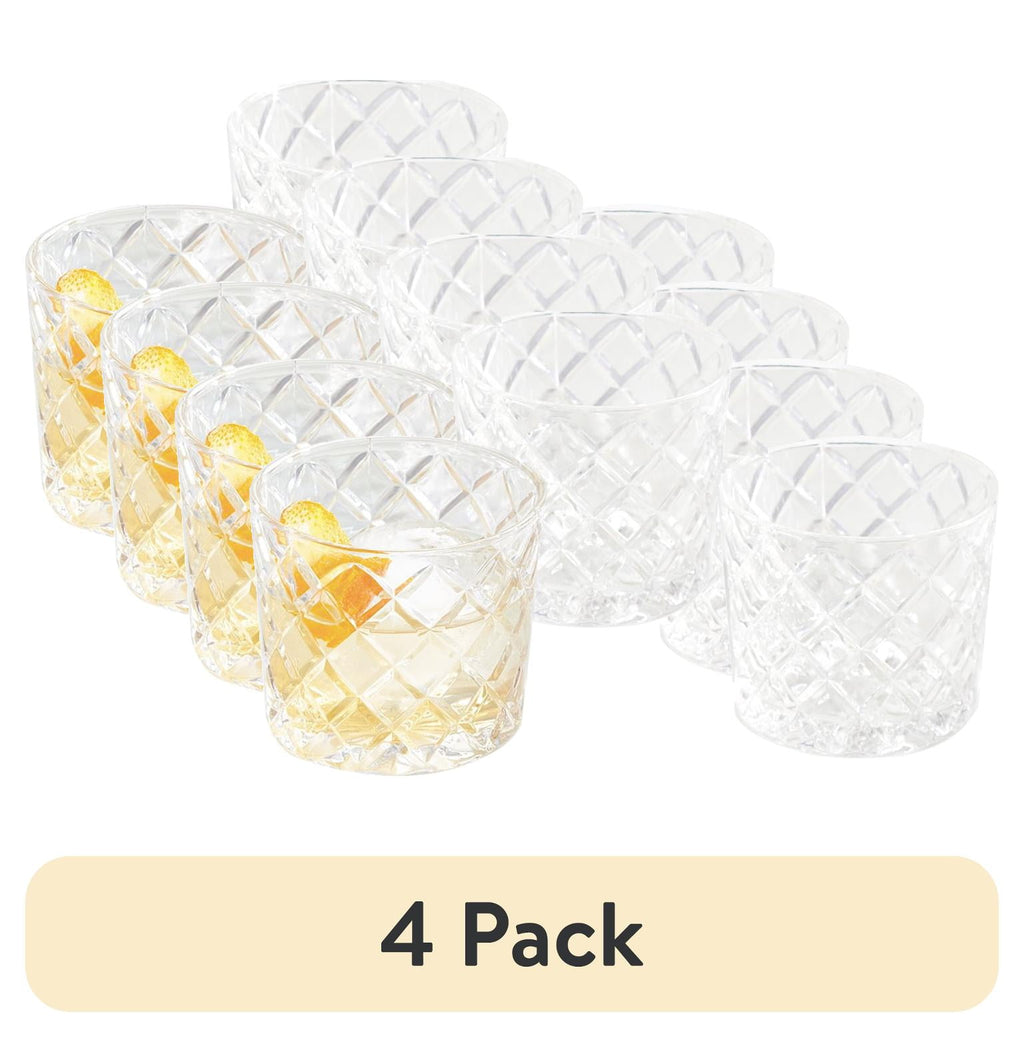 Better Homes &amp; Gardens Diamond Cut Old Fashioned Glass, 4-Pack