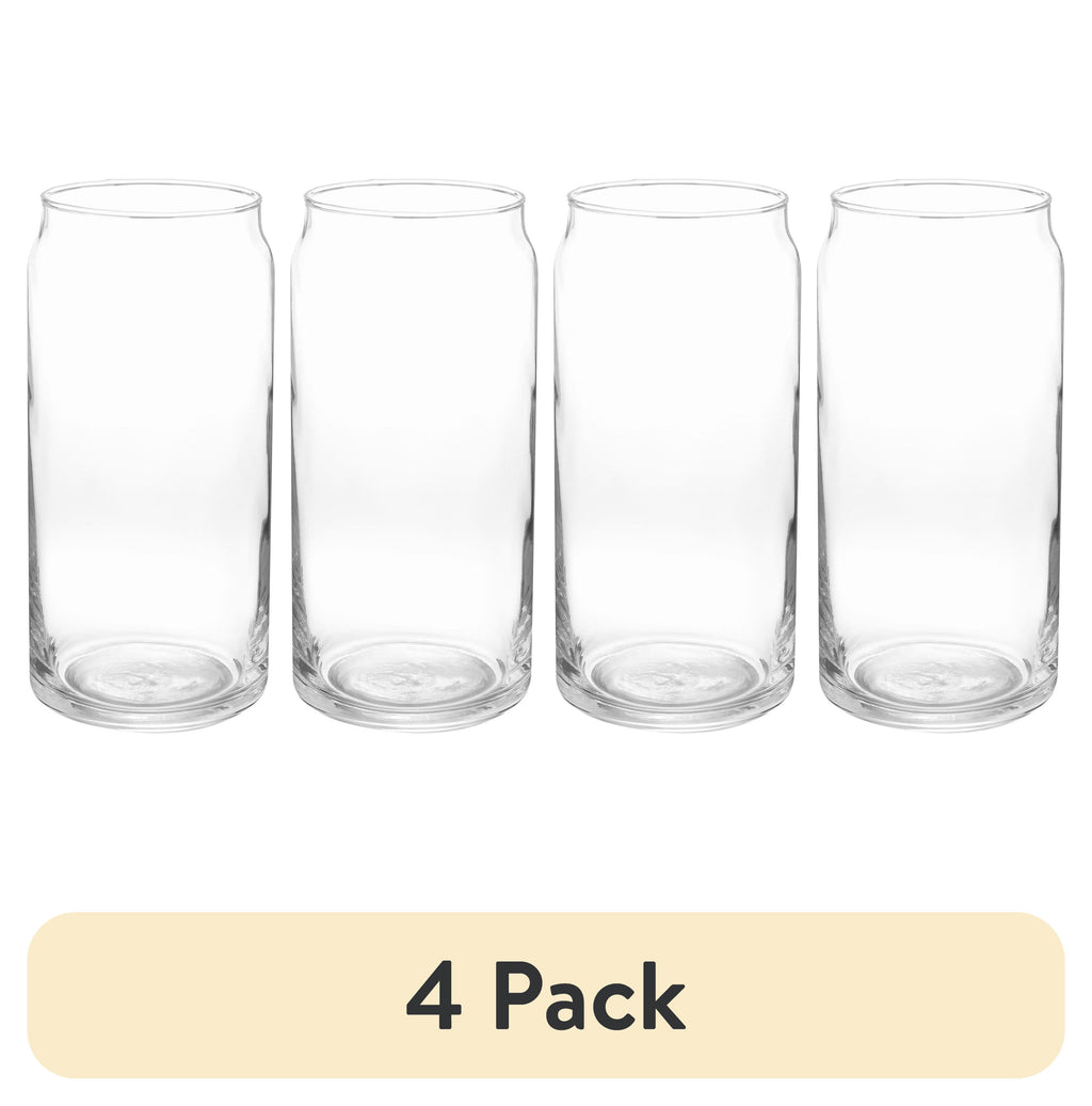 Glass 20oz Clear Drinkware Glass Can Shaped