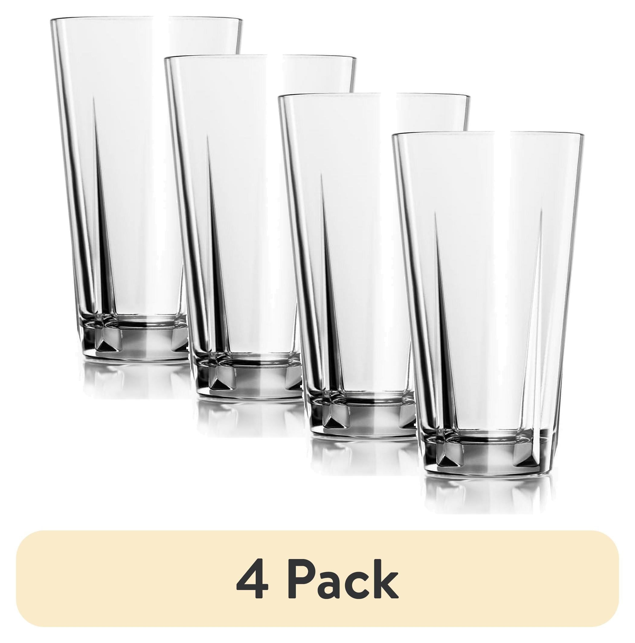 (4 pack) Luciana 16 oz Glass Tumbler