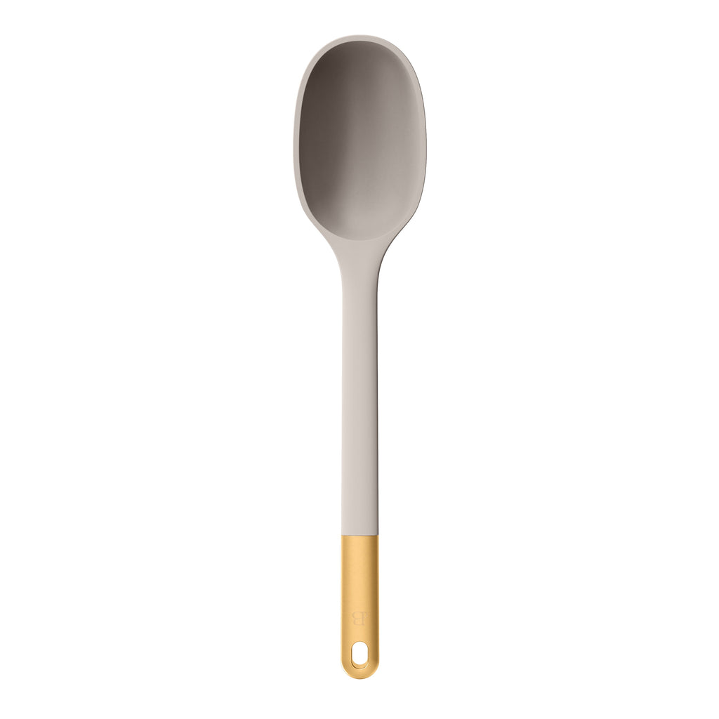 3-Piece Silicone Kitchen Utensil Tool Set, Porcini Taupe by Drew Barrymore
