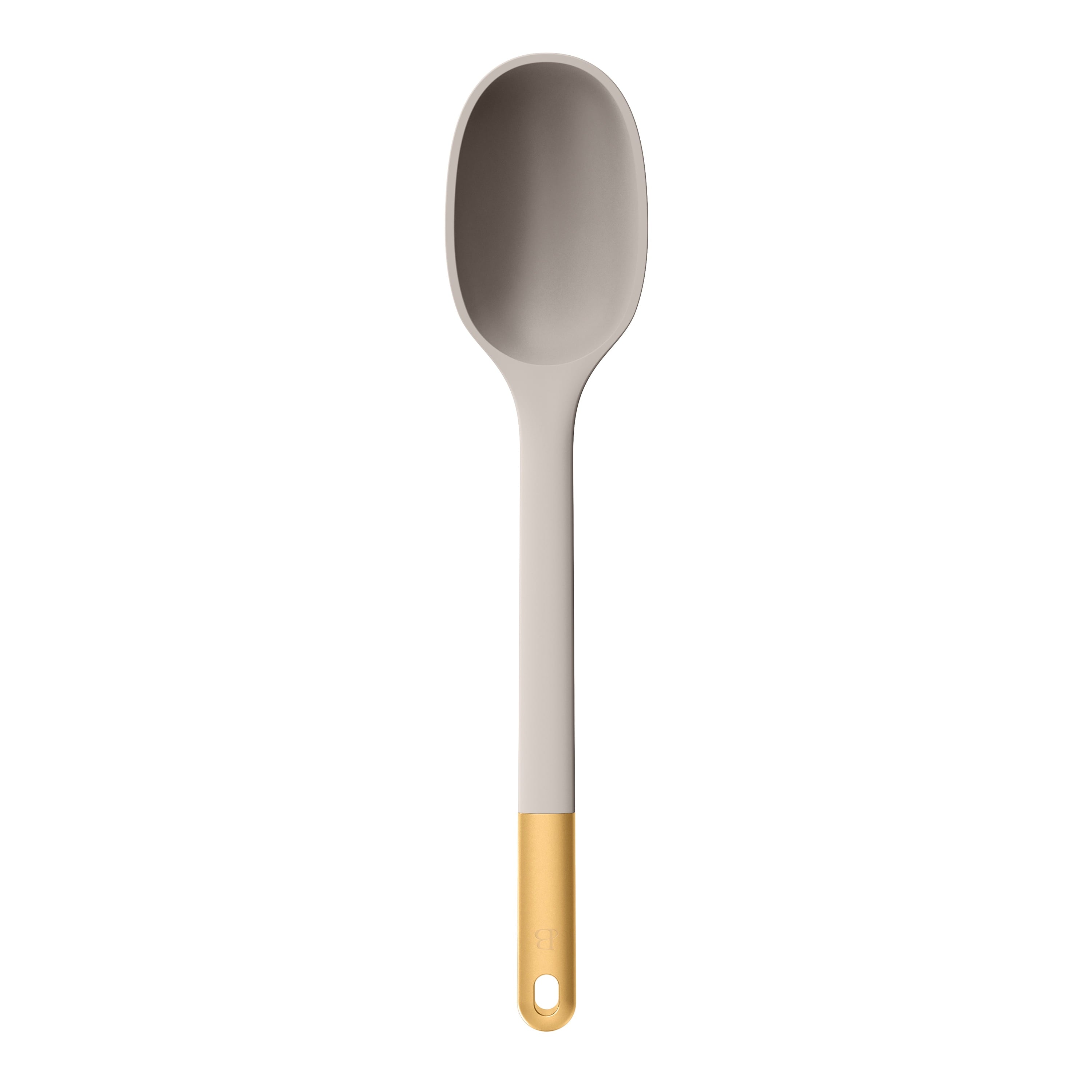 3-Piece Silicone Kitchen Utensil Tool Set, Porcini Taupe by Drew Barrymore