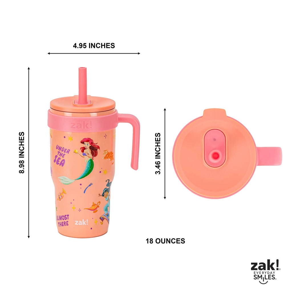 18oz Stitch Kids Straw Handle Tumbler