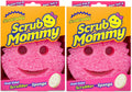 Scrub Mommy Sponge, Pink, 2 Pack, Soft in Warm Water, Firm in Cold