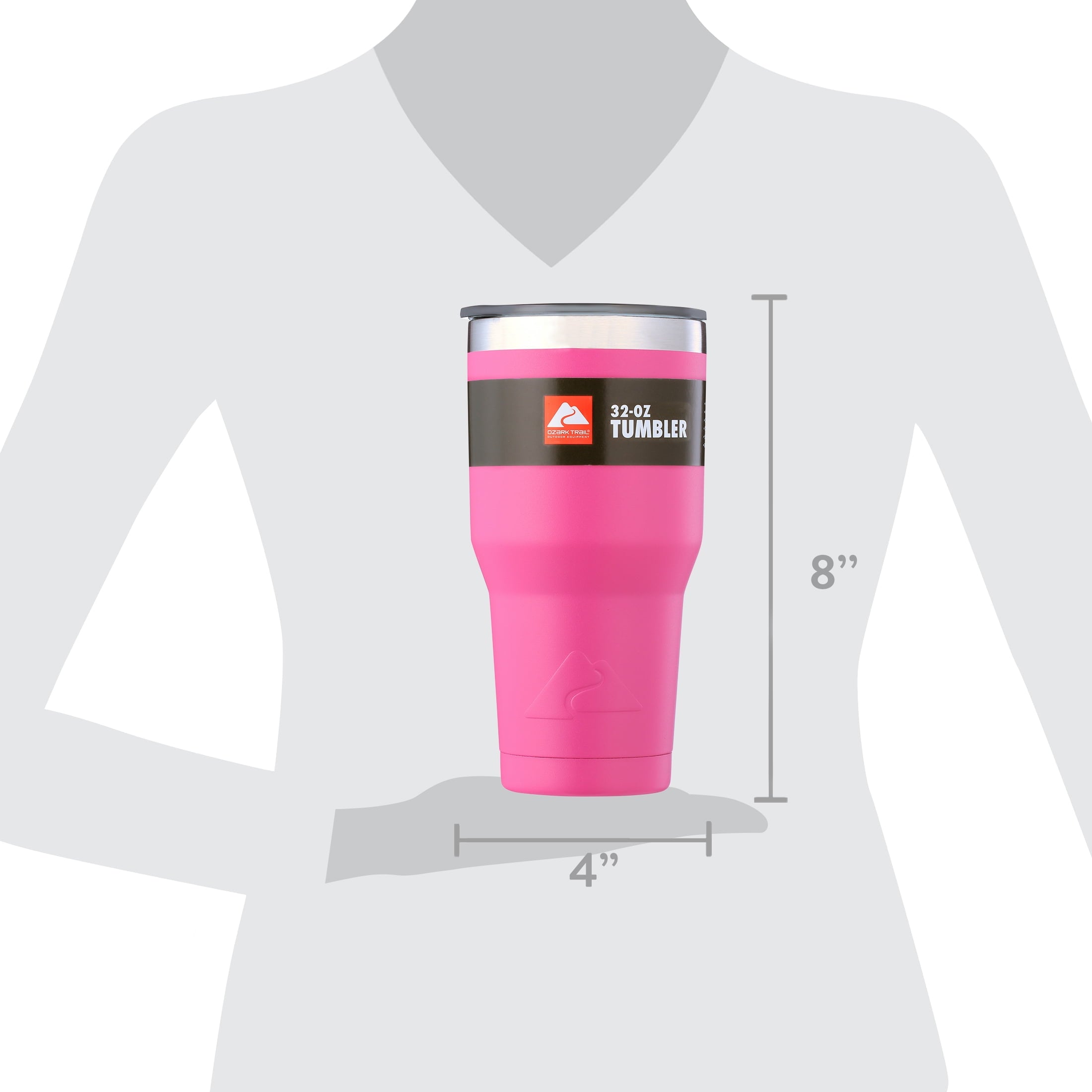 Ozark Trail 32 oz Stainless Steel Insulated Tumbler, Black