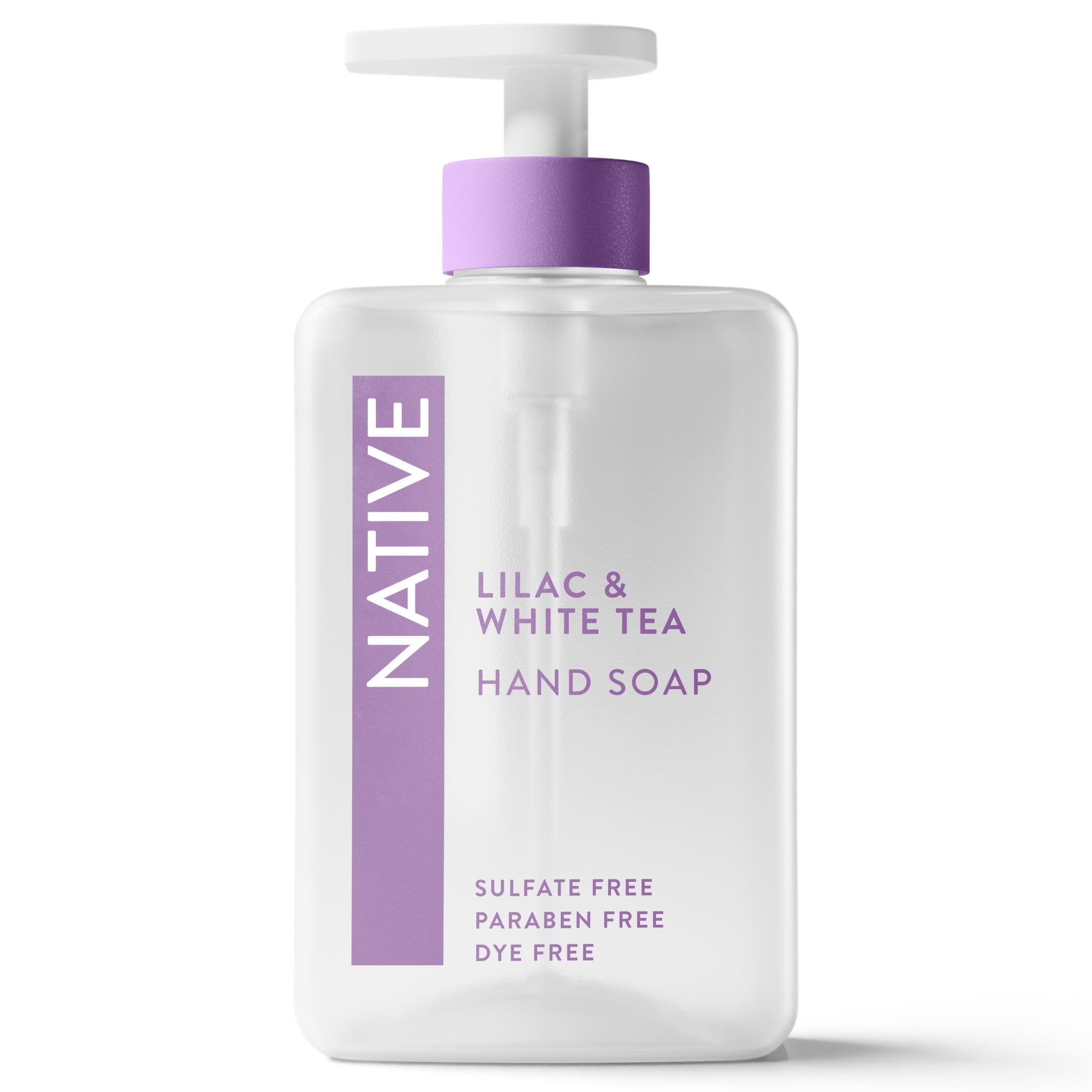 Liquid Hand Soap, Lilac &amp; White Tea, Non-drying, Naturally Derived Cleansers, Sulfate Free, 13 fl oz