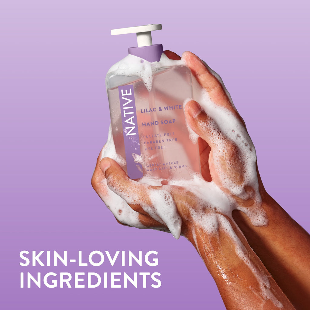 Liquid Hand Soap, Lilac &amp; White Tea, Non-drying, Naturally Derived Cleansers, Sulfate Free, 13 fl oz