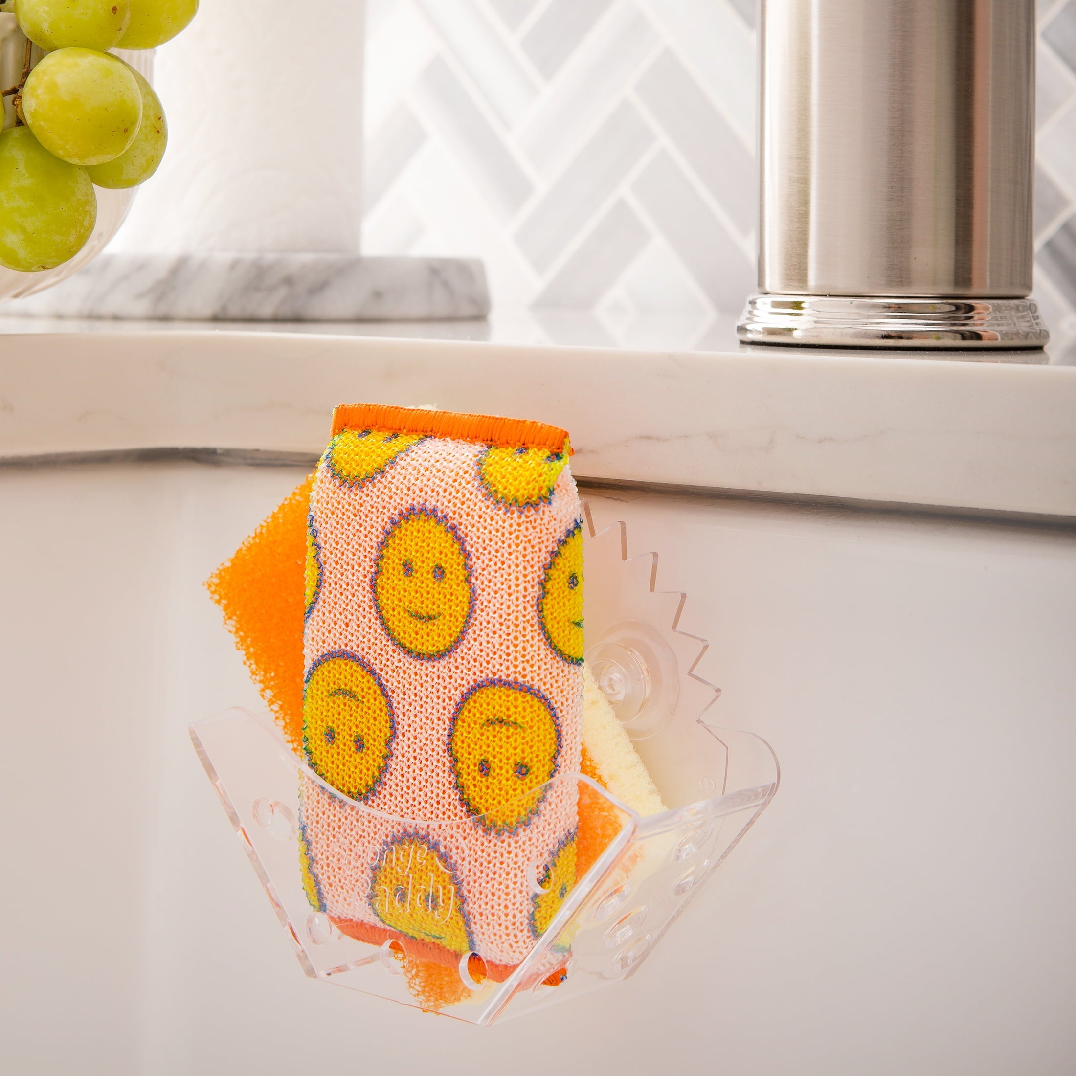 Sponge Caddy Suction Sink Caddy for Multipurpose Cleaning Sponge