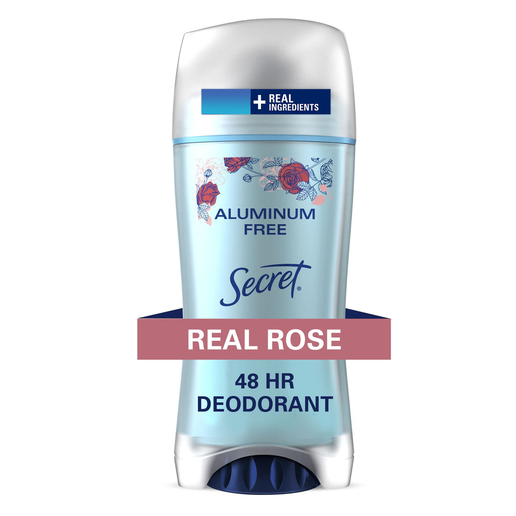 Aluminum Free Deodorant for Women, Rose, 2.4 oz
