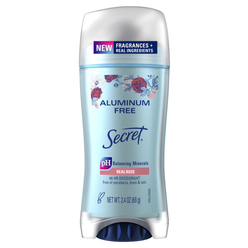 Aluminum Free Deodorant for Women, Rose, 2.4 oz