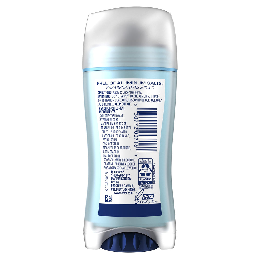 Aluminum Free Deodorant for Women, Rose, 2.4 oz