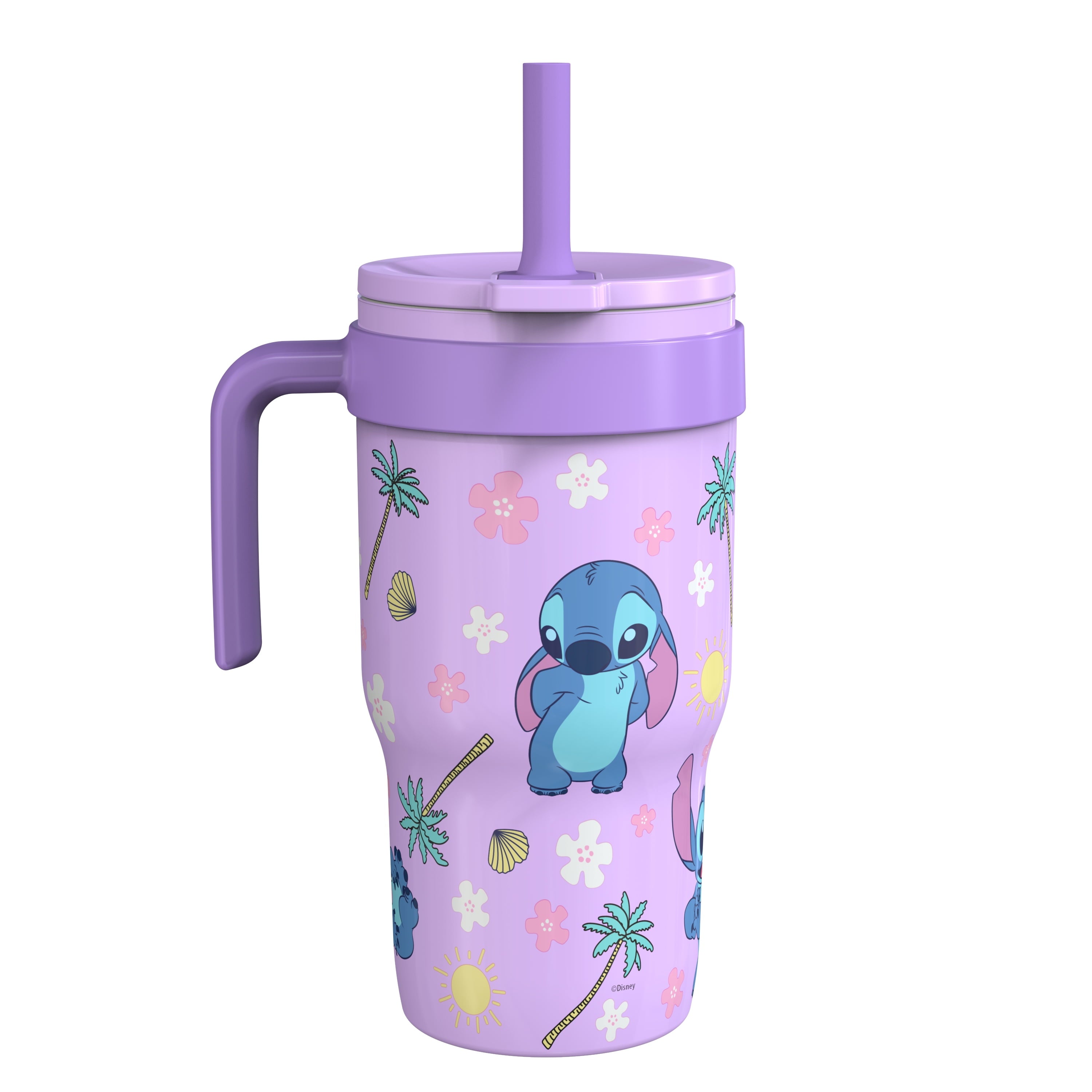 18oz Stitch Kids Straw Handle Tumbler