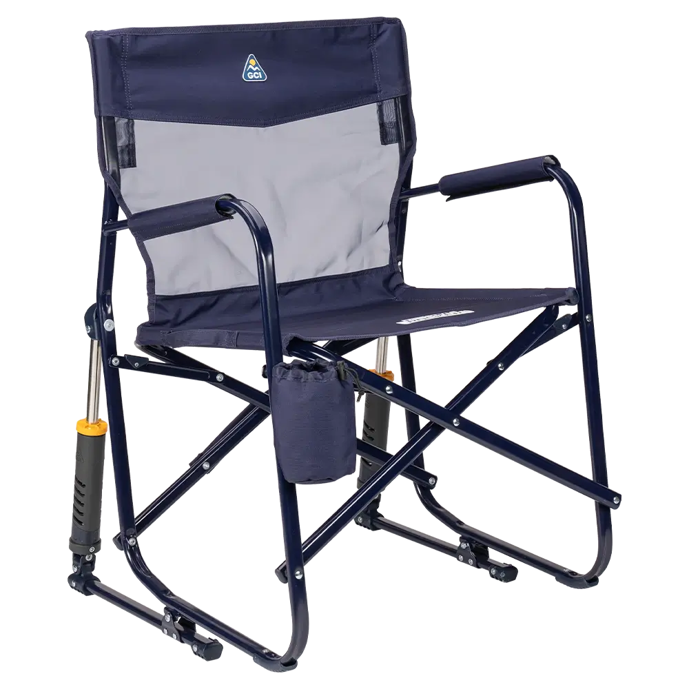 Side angle of rich blue freestyle rocker elite.