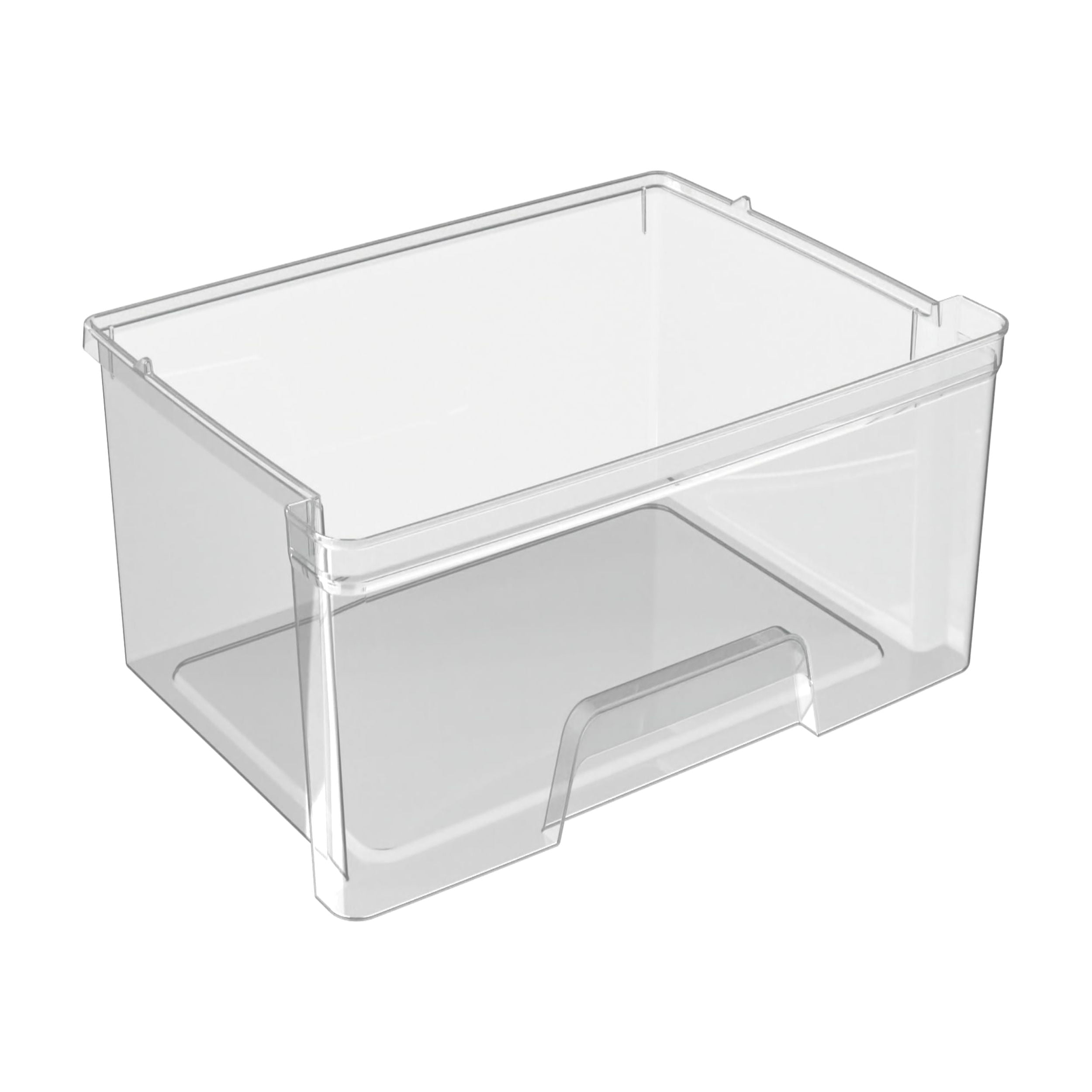 Knock Down Medium Storage Cart with Drawers, Silver Plastic
