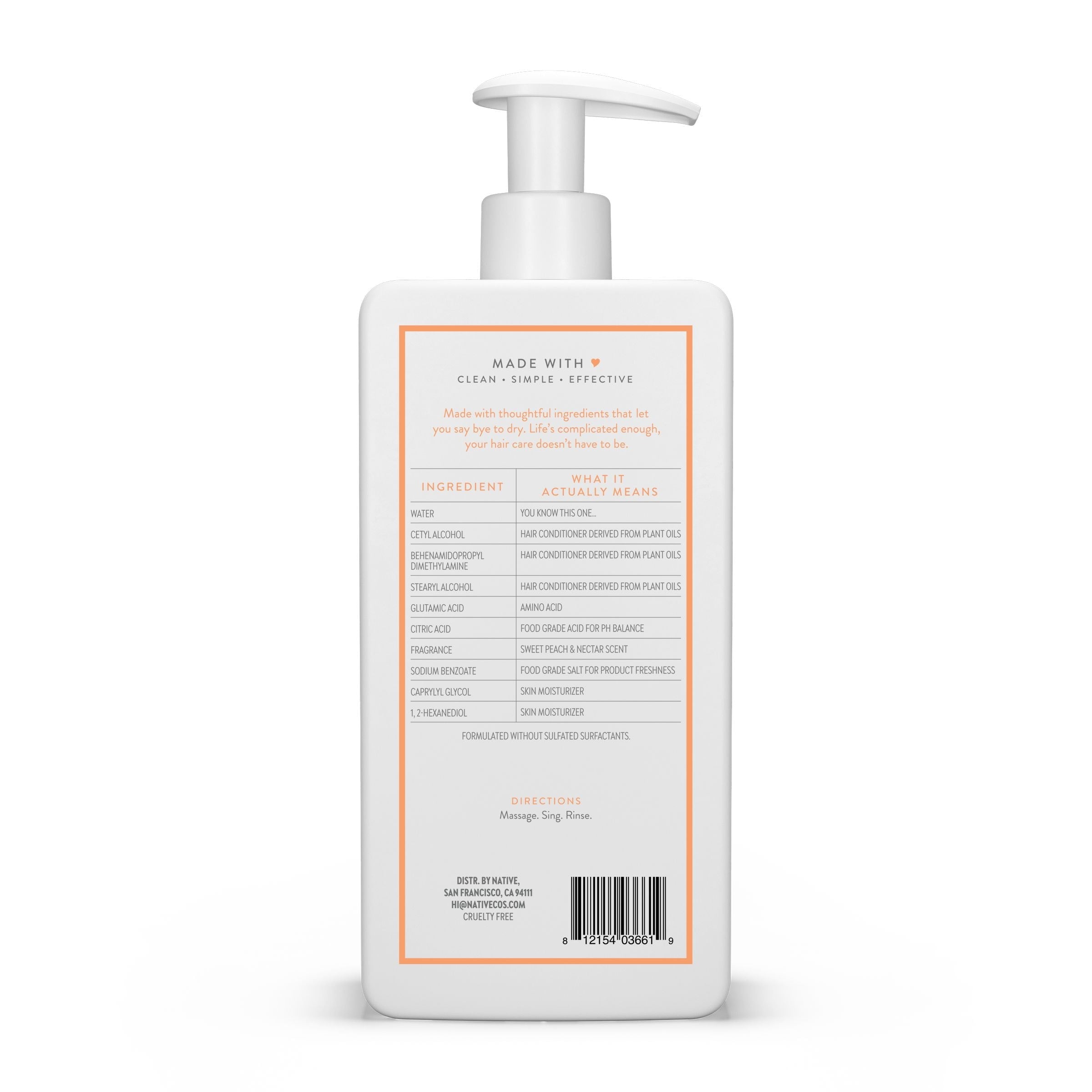Moisturizing Conditioner Sweet Peach and Nectar 16.5 fl oz