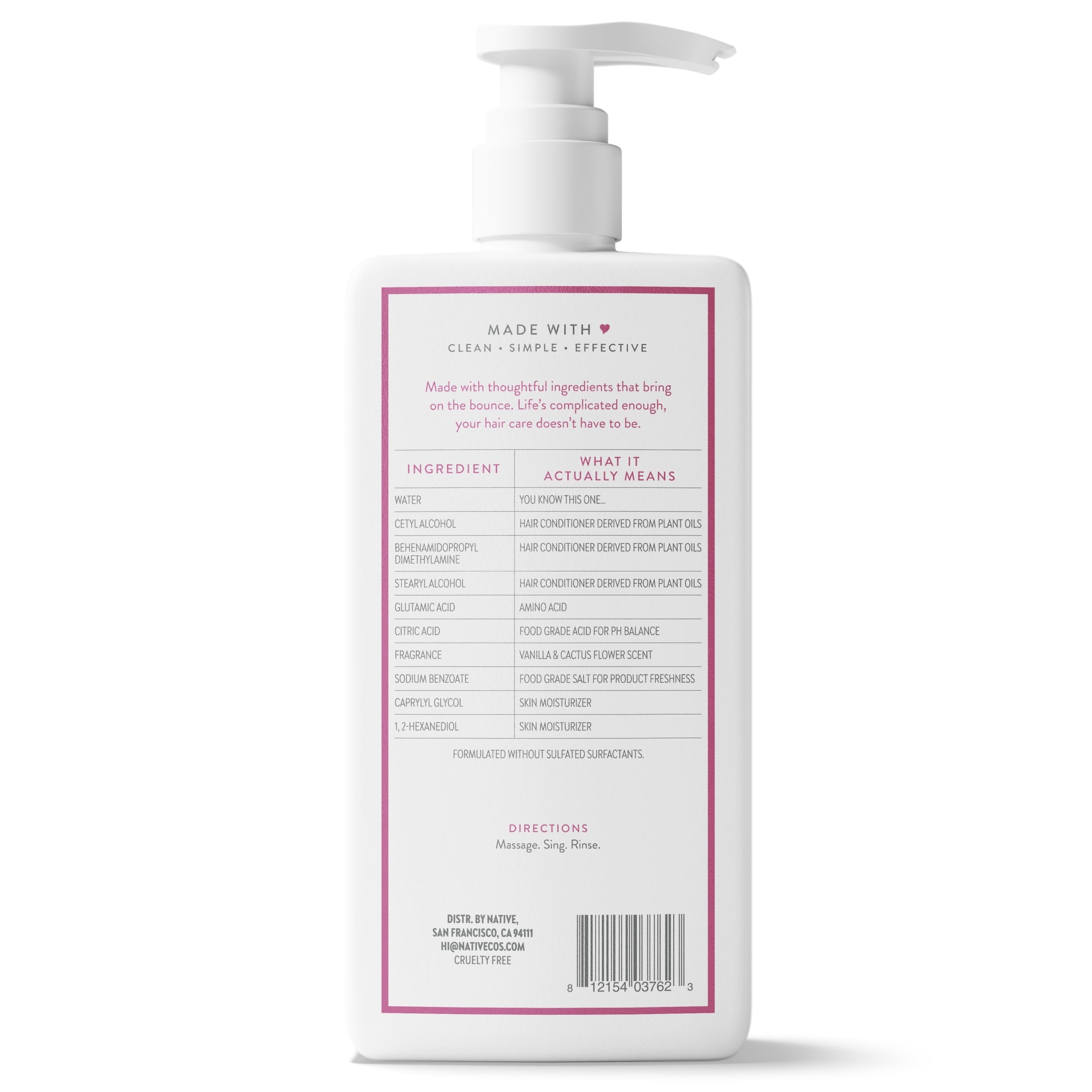 Volumizing Conditioner Vanilla and Cactus Flower 16.5 fl oz