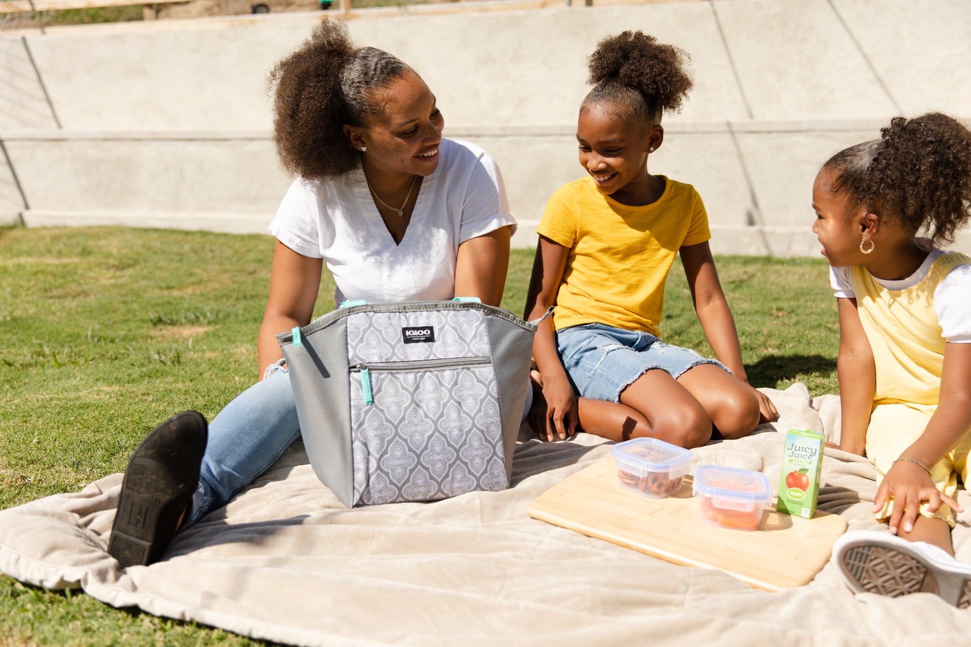 Essential Tote Lunch Bag Cooler, 14 Can Capacity, Gray and Teal