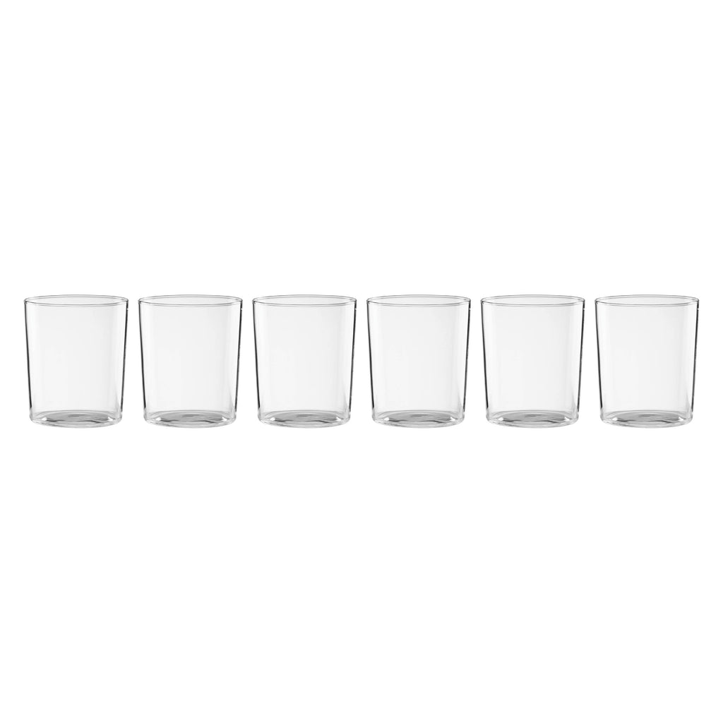 Entertain 365 12-Piece Clear Glass Stackables Drinkware Set