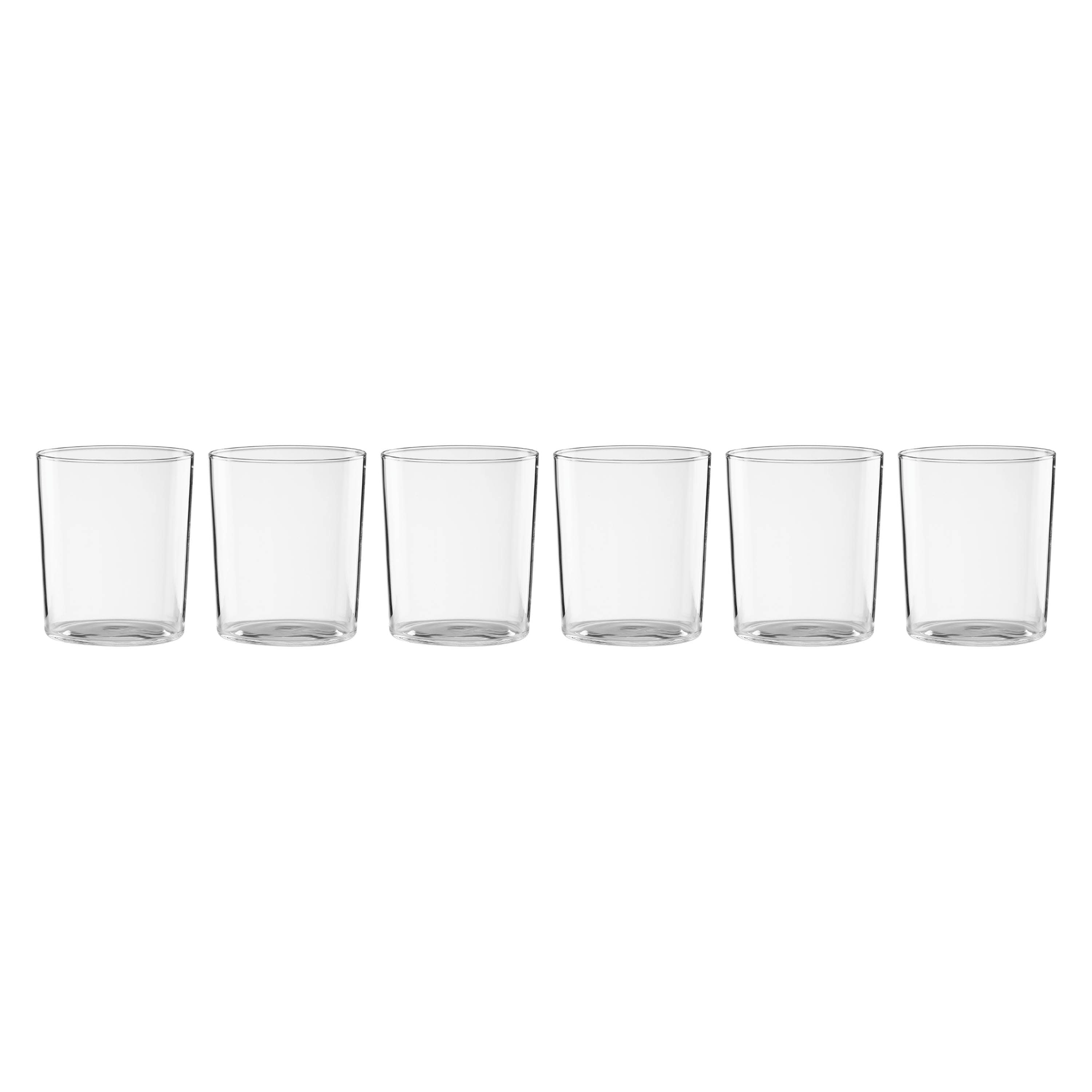 Entertain 365 12-Piece Clear Glass Stackables Drinkware Set