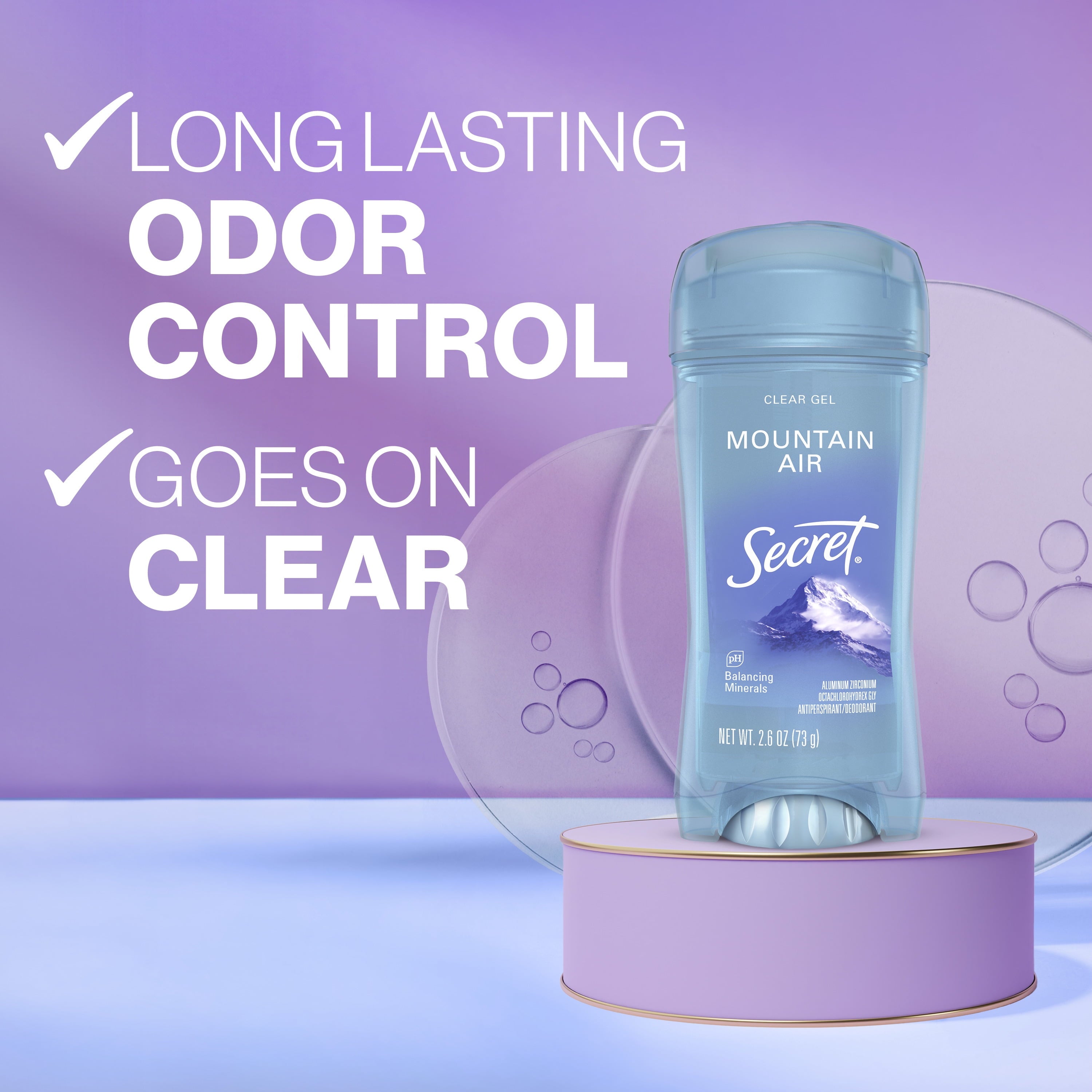 Fresh Clear Gel Antiperspirant &amp; Deodorant for Women, Mountain Air, 2.6oz