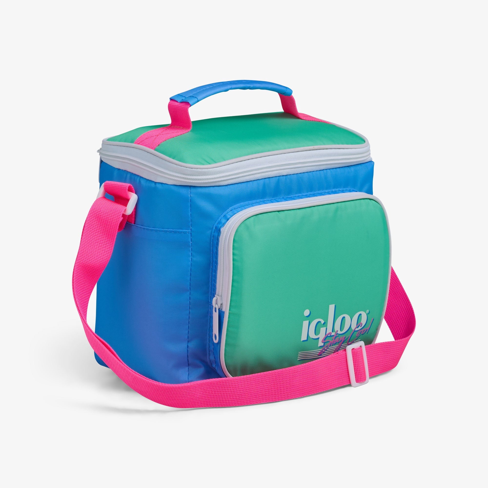 9 Can Capacity Retro Square Lunch Bag Cooler, Yellow